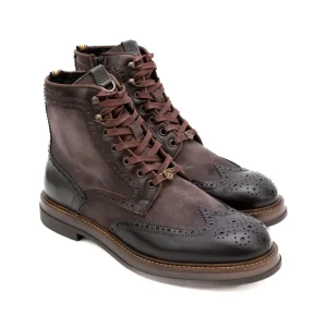 AMBITIOUS Anfibi uomo pelle+camoscio BTR 12432B