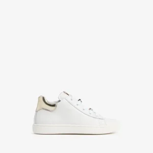 Junior Leather and Technical Fabric Sneakers for Girls