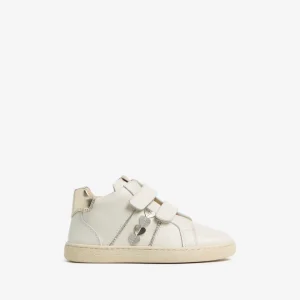 Junior Leather and Technical Fabric Sneakers for Girls
