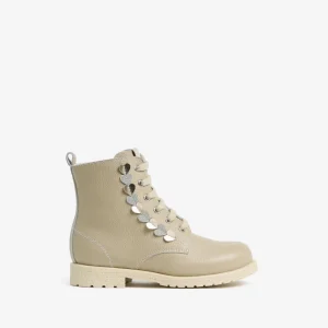 Junior Leather Combat Boots for Girls