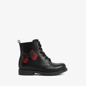 Junior Leather Combat Boots for Girls