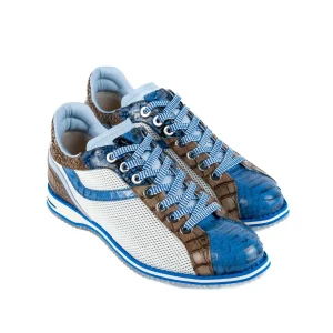 LORENZI Sneakers da uomo in pelle multicolor