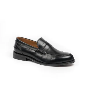 EXTON Mocassini da uomo in pelle