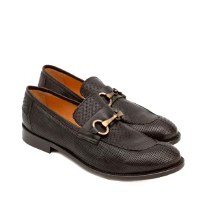 JP/DAVID Mocassini da uomo in pelle vintage con morsetto