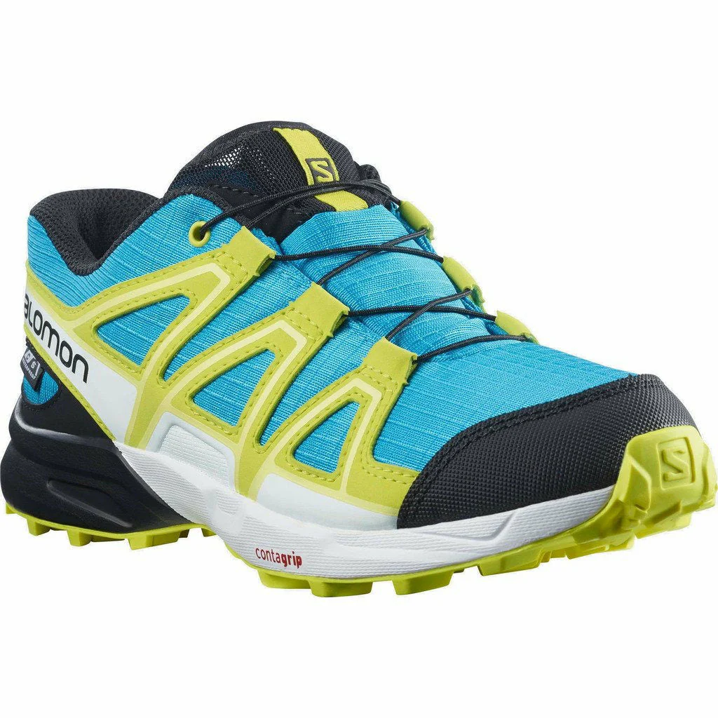Salomon Speedcross CSWP J Ocean / Evening Primrose - Scarpa Bambino Impermeabile - immagine 3